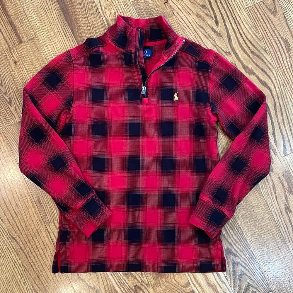 Boy’s Polo Ralph Lauren Quarter Zip Pullover Shirt. Size Medium. Like New.